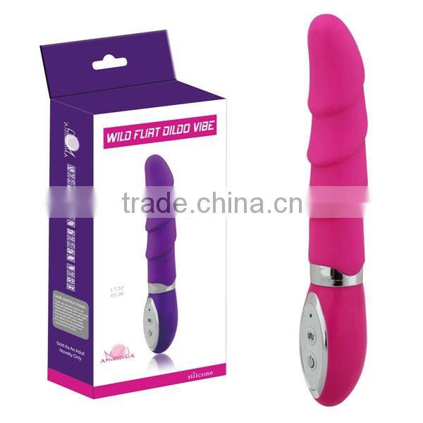Top Grade Silicone Curved Penis Vibrator Sex Toys