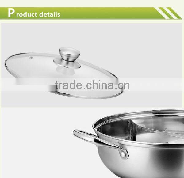 Best quality 26 28 30cm round roll top electric stainless steel hot pot