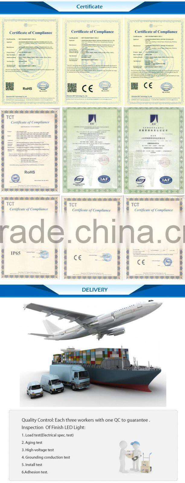 high brightness carpark led linear lamp