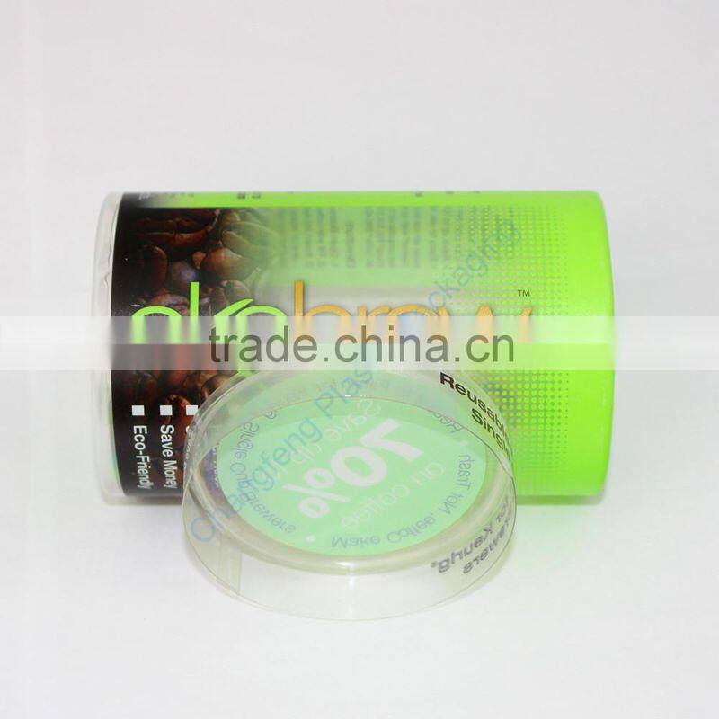 Customized Printing Plastic Cylinder Packaging Box for Food