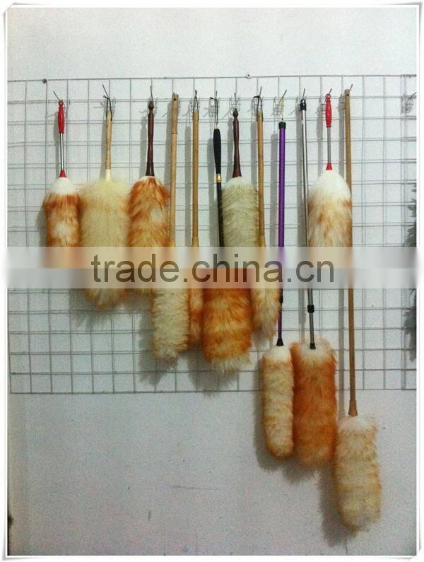 Popular Chinese lambs wool Duster with red color