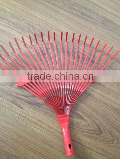 22 teeth Wooden Handle Painting steel garden rake