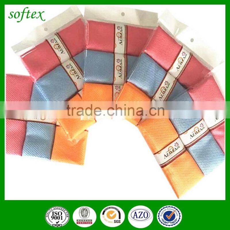 solid color kitchen microfiber cleaning towel