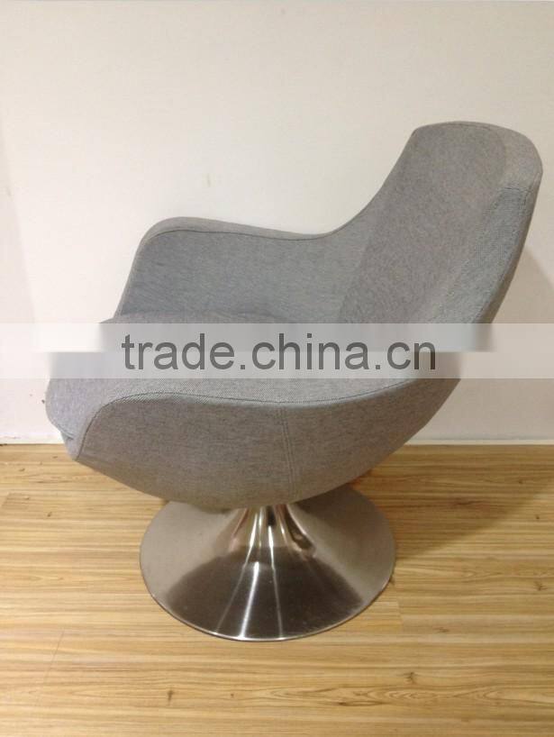 Modern fabric swivel tub chair H-306