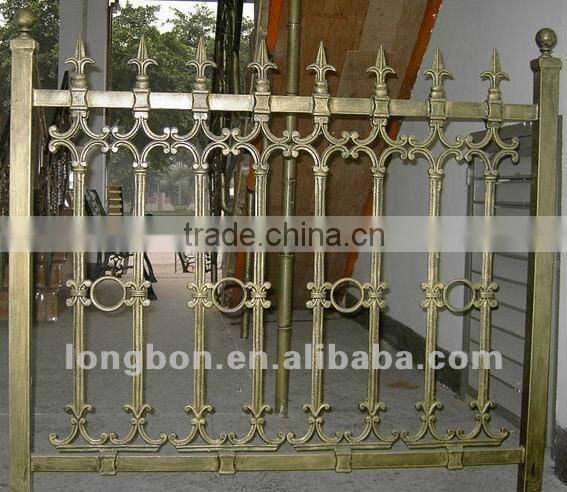 2012 Top-selling modern hand made iron fence ornaments