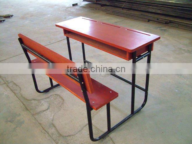 cheap steel wood standard classroom desk and chair