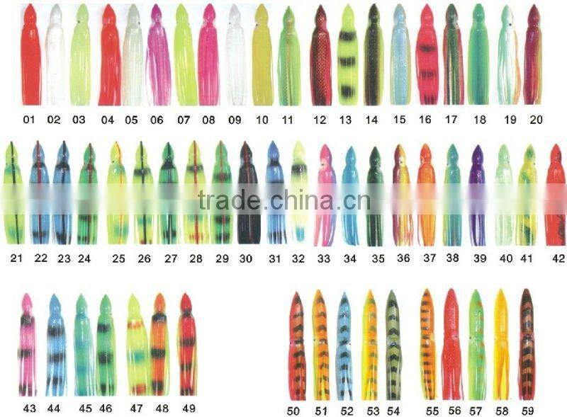 soft squid jig skirts fishing lure