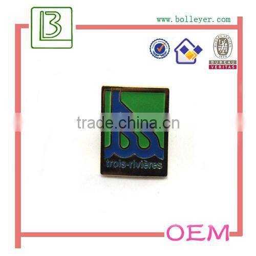 company logo gold metal pin badges