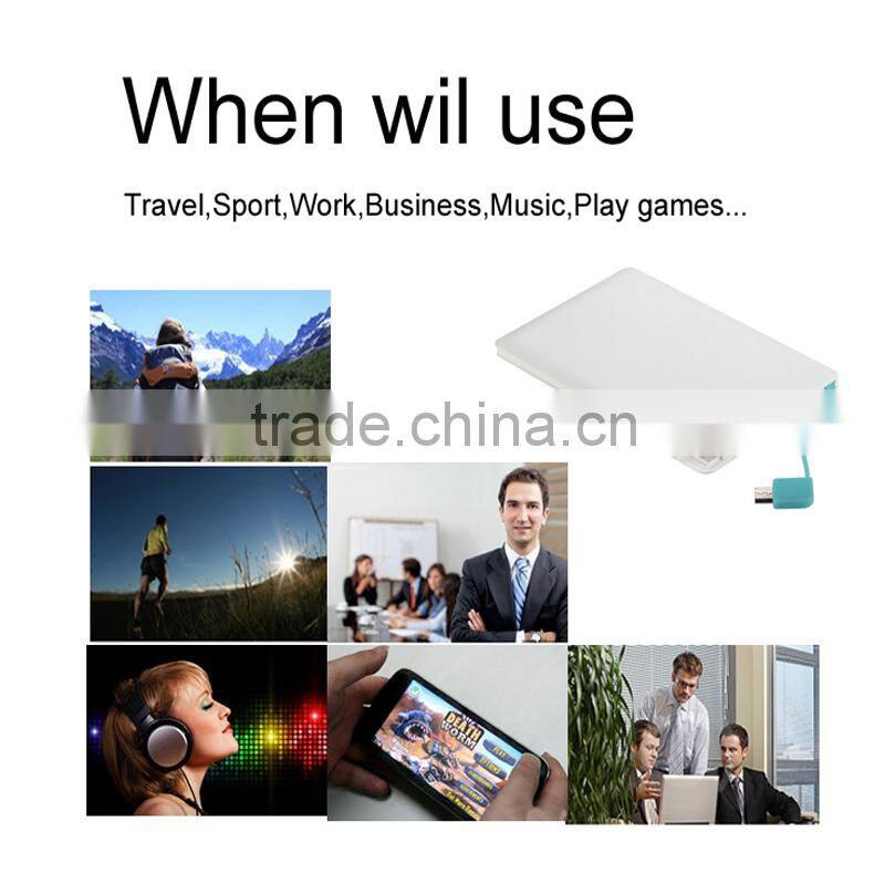 New products 2016 Wholesale Ultra-Slim High Quality USB Portable Smart Power Bank 2600mAh for online shopping