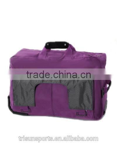 1680D polyester lightweight fashionable ladies' yoga trolley bag