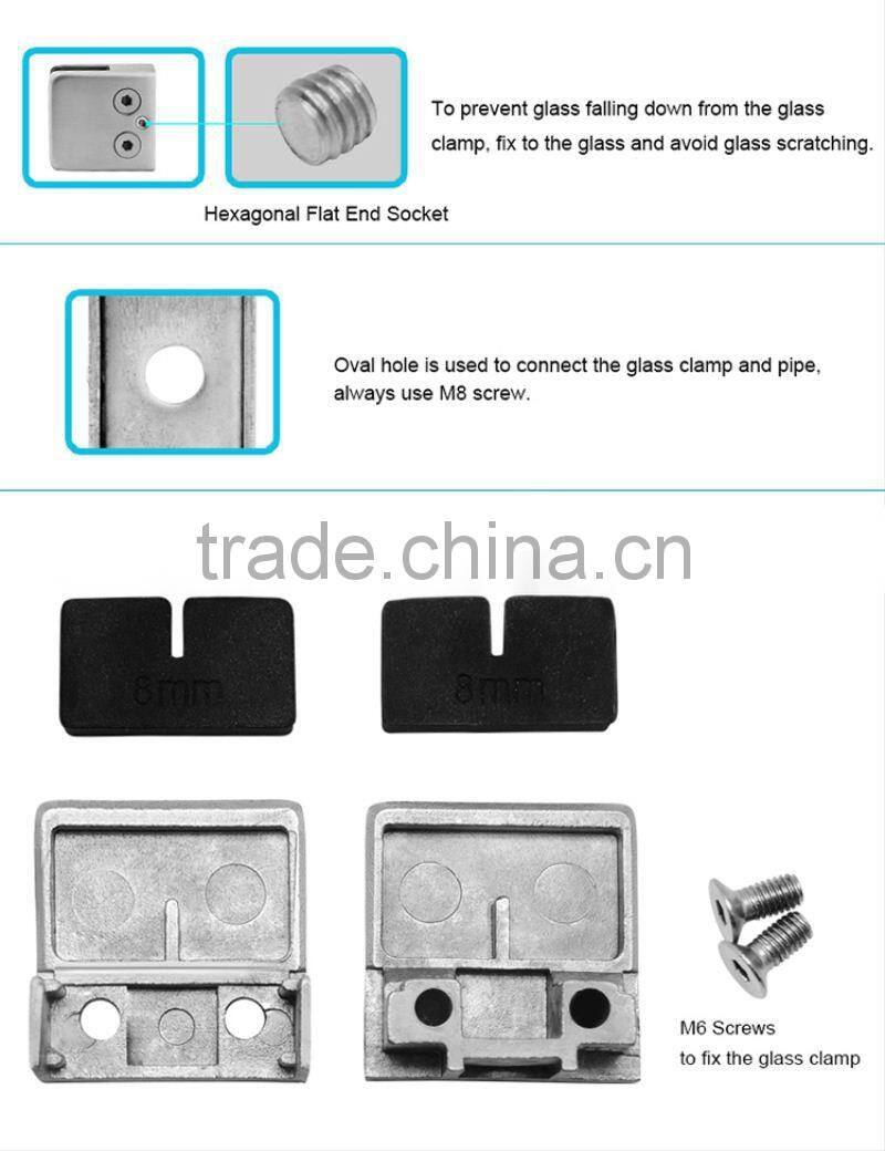 Custom Made Practical Glass Panel Holding Clips