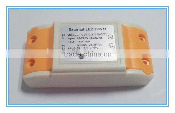 mini size 350mA18w led driver constant current for led lighting accessories