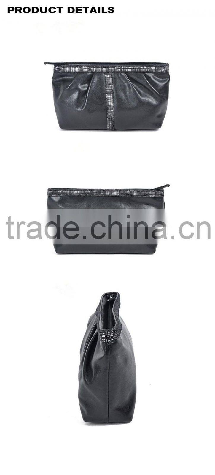 Factory Price Advanced Black PU clutch bag