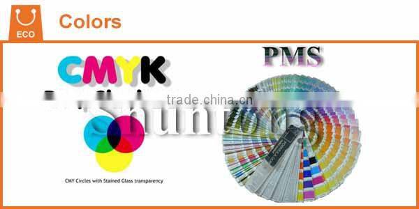 Custom hot pink paper bags with handles