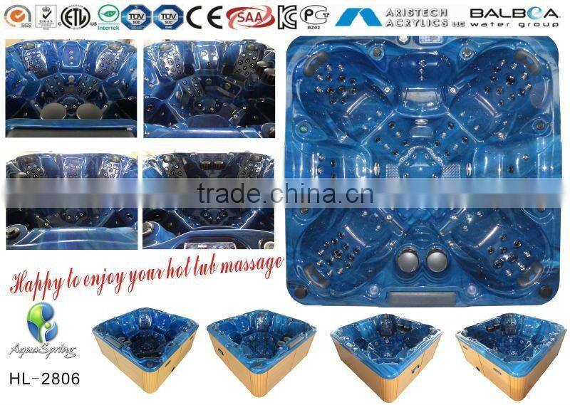 7 persons Outdoor Spa, Large Outdoor Hot Tub Spa, Garden Spa, Home Spa Tub