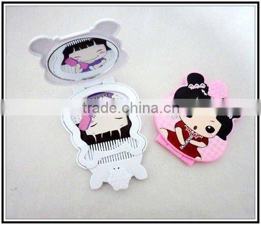 CARTOON MIRROR , comb and mirror