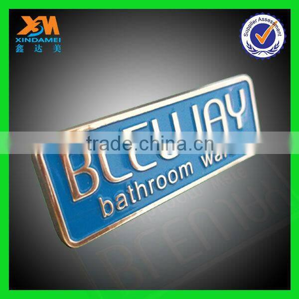 high quality flag zinc alloy magnetic badge reels