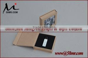 2015 Wedding Linen USB Flash Drive Packaging Gift Box Holder Wholesale