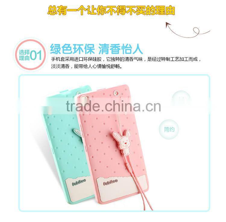 New arrival Cute Silicone cell phone case for SONY E4