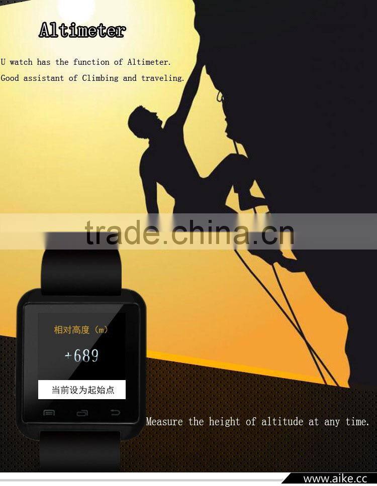 2016 New Bluetooth Smart Watch U8 WristWatch U8 Watch for iPhone 5S Samsung S4/Note 2/Note 3 Android Phone Smartphones