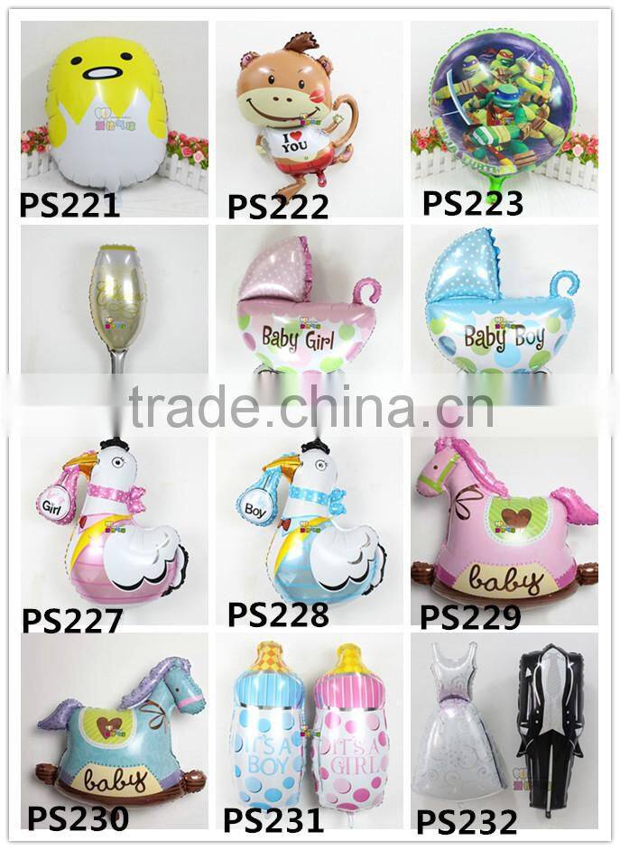 2015 New arrival 87*59cm kiss monkey balloon foil helium balloons for birthday party decoration globos,animal balloon