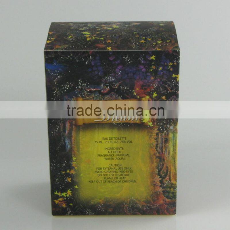 cartoon printing paper perfume box for lady