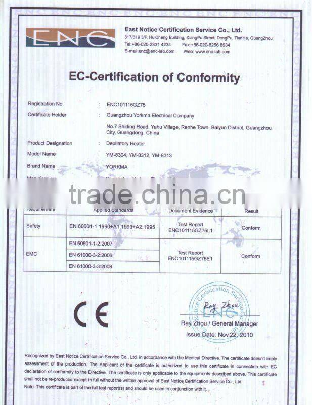 Newest single roller head hair remove wax heater