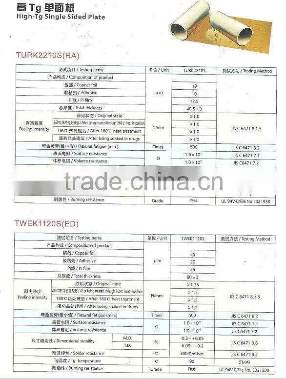 Copper clad laminate pcb board
