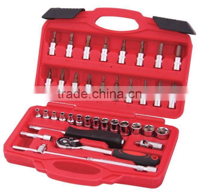 38 PCS 1/4" DR. Socket Wrench Set Chinese Professional Hand Tools Supplier