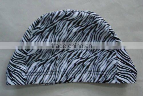swim cap for child and adult with fashionable printed