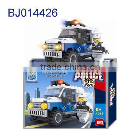 New kid toy plastic toy for sale 3d puzzle diy police helicopter model