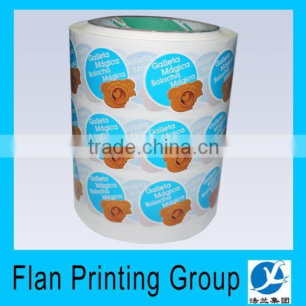 Printing Custom Adhesive Printed Waterproof Paper Cartoon Logo Labels ,Cartoon Kids Sticker Rolls