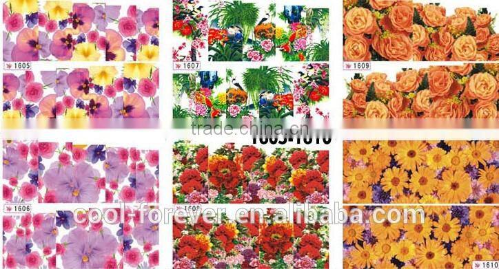2016 Beauty Flowers Nail water sticker 3D decal nail sticker