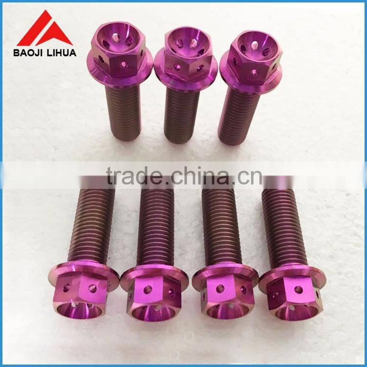 Gr5 titanium screw DIN912/DIN6921 for bicycle and motorcycle