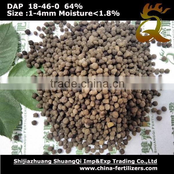 2016 Hot Sale Manufacturer price Granular DAP Diammonium Phosphate Fertilizer Brown/Yellow DAP 18-46-0