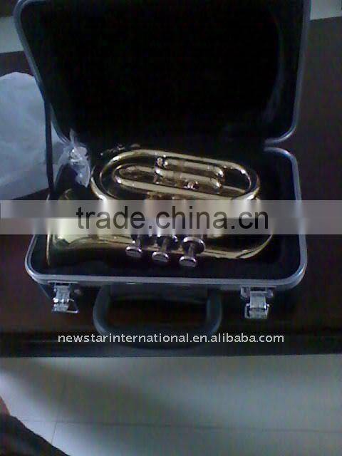 brass instrument Gold lacquer Pocket trumpet