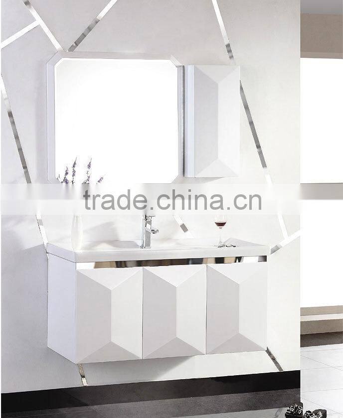 ROCH 8008 Durale Wood Cabinet Bathroom White Bathroom Vanity