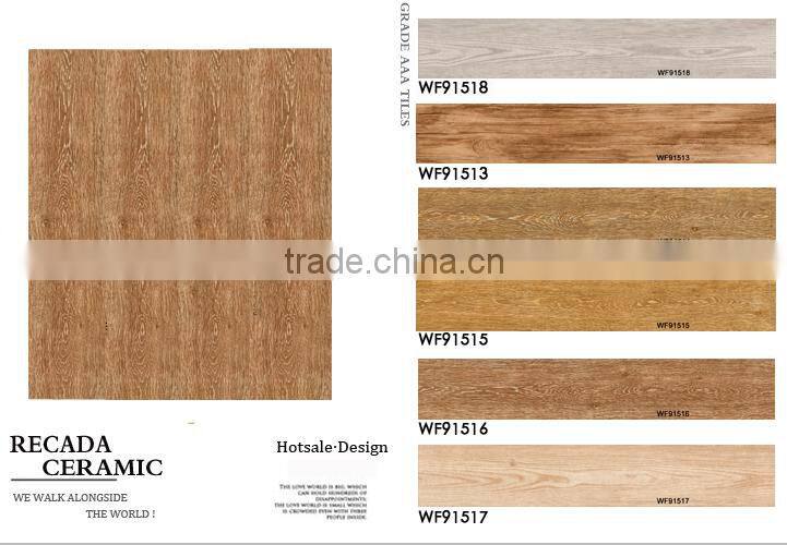 3d ink-jet wooden ceramic floor tile 15X90