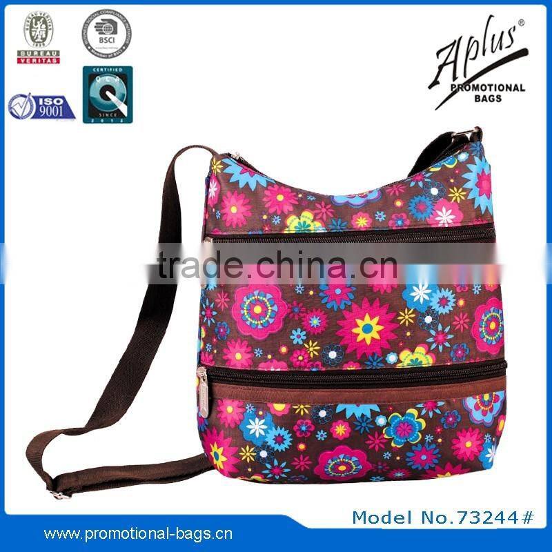 shoulder messenger bag ripstop bag with zipper pockets