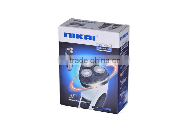 Triple head retotary electric shaver