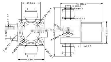 DC12V/24V high flow water valve used for hydroponics