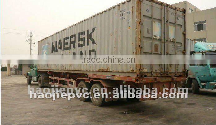 White clear plastic laminated wall panel