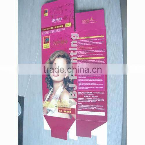 china customer size colorful paper box