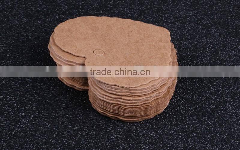 New products Heart-shaped waves paper cards tag