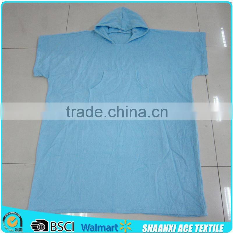 100% cotton terry one color Adult size robe towel plain woven adult robe towel