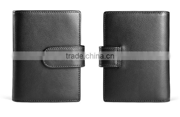 Customed business leather silicone card holder with metal buckle