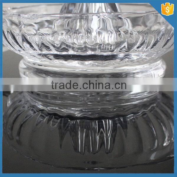 LXHY-J009 no electricity slow juicer hand press juicer Crystal Glass manual fruit citrus lemon juicer