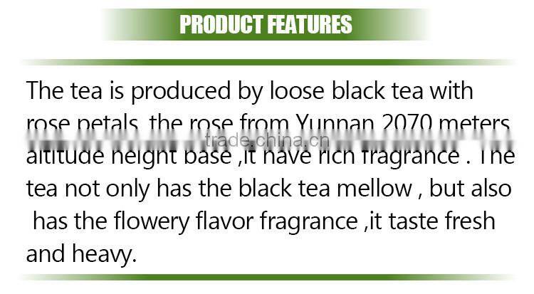 good tasty world popular rose blended tea chinese dianhong