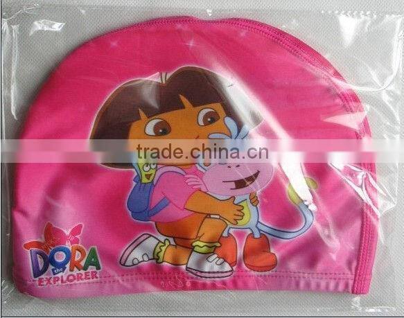 Hot sale Adult flowers Lycra swim cap/swimming hat custom cheap wholesale