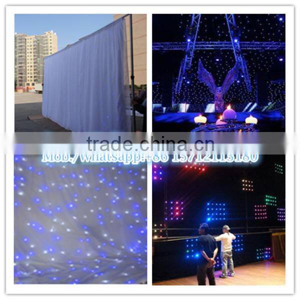 Manufacturer Outdoor Decorative star curtain fiber optic curtain light